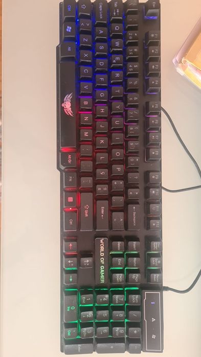 Teclado Gaming World of Gamer

Teclado em bom estado e