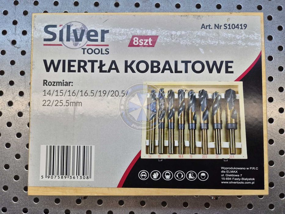 Zestaw Wierteł Kobaltowych 14-25,5mm wiertła kobaltowe