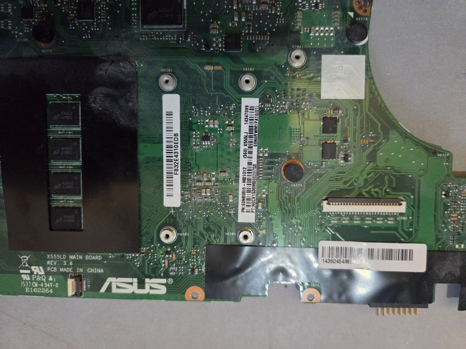 Sprzedam płytę główną + procesor do Laptopa ASUS F555L