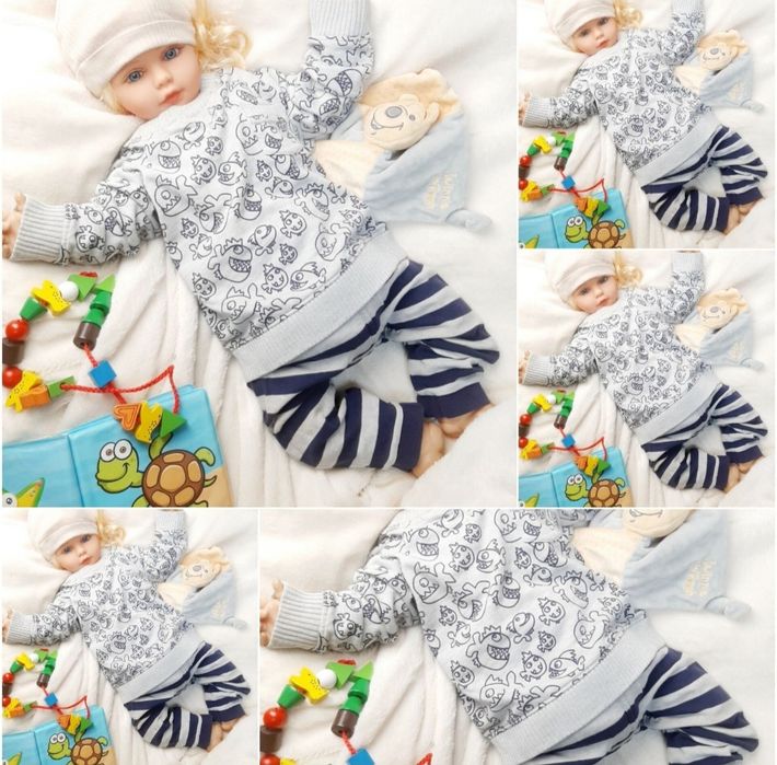 Mega paka roz 86 13 sztuk zestaw komplet wyprawka dres bluza spodnie o