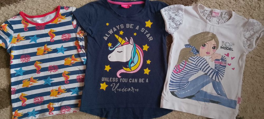 Пакет летней одежды (11 шт) для девочки 5-7 лет
