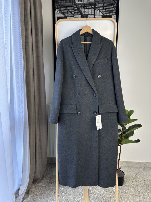 Пальто жіноче zara шерсть вовна вовна XS, S, L