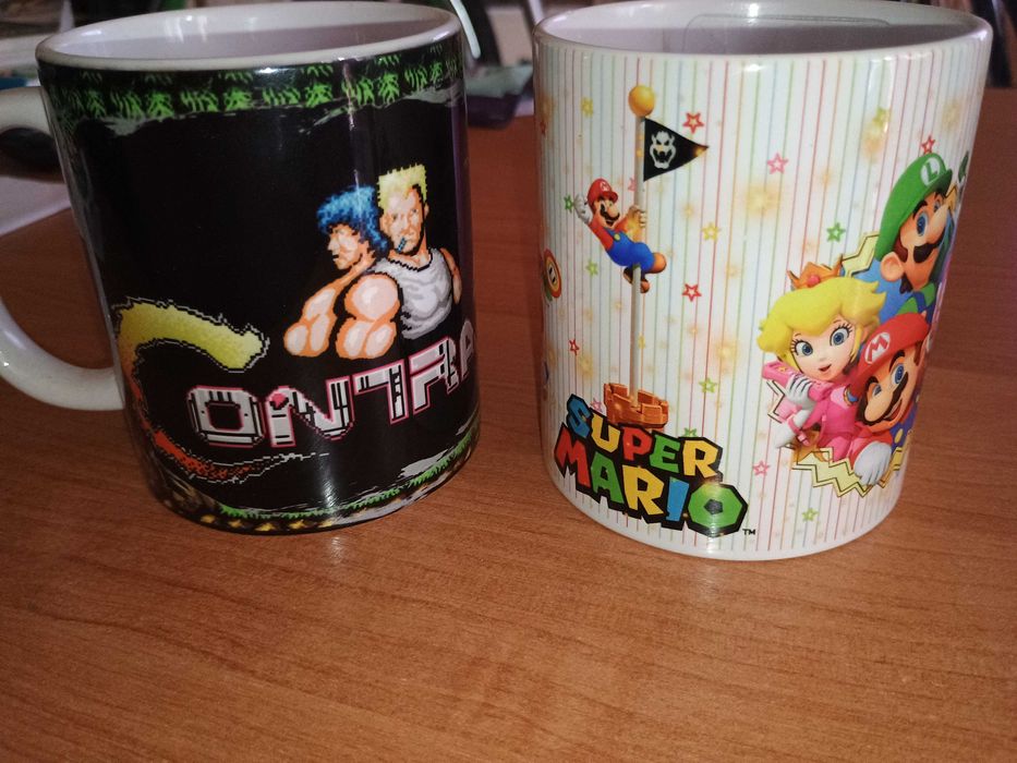 Kubek Contra I Mario Bross  2szt idealne na prezent komplet