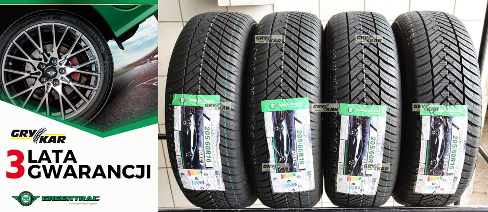 4x 205/60R16 Greentrac Season Master C/B/71dB 2026r 3 lata gwar.