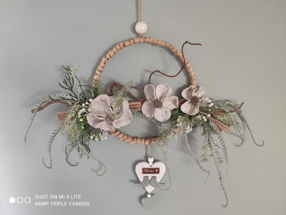 Obręcz wiosenna wianek