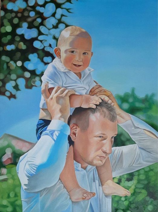 Картина / портрет по фото / ручна робота / подарунок / 8 березня