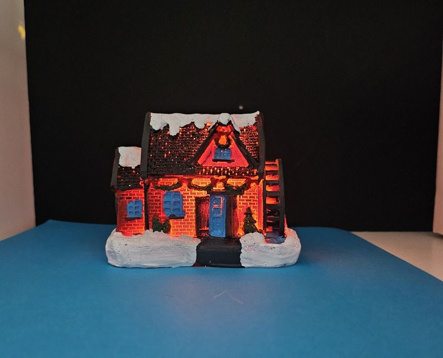 Ozdoba świateczna - Mini domek Bożonarodzeniowy