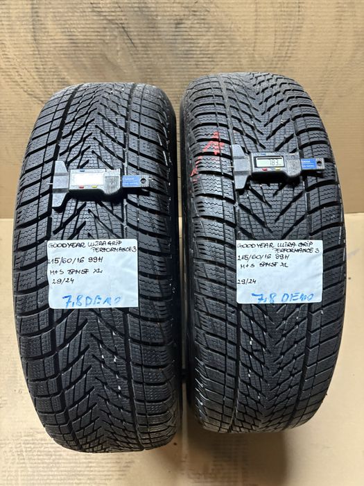 2x 215/60R16 99H GOODYEAR ULTRAGRIP Performance 3 opony zimowe XL 3PMSF M+S 2024r Demo