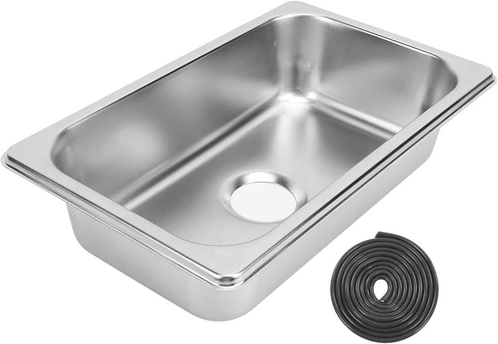 Mały Zlewozmywak zlew ze stali nierdzewnej z otworem odpływowym 40mm