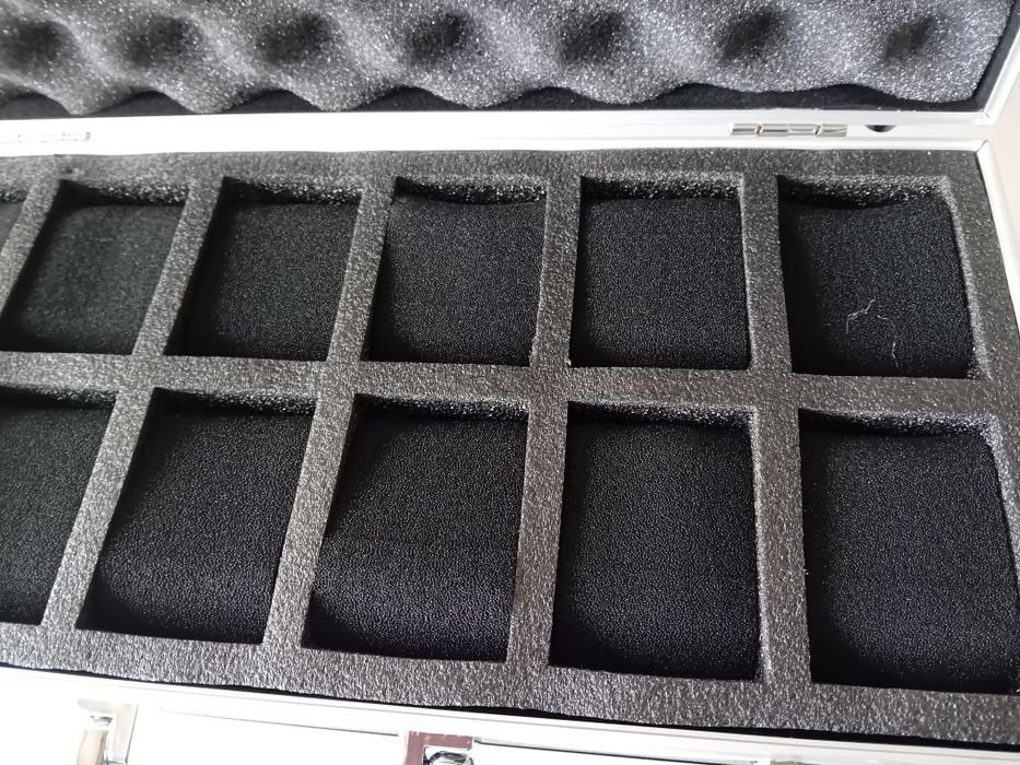 Mala transporte 12 relógios Tissot Seiko Hamilton Breitling Omega Iwc