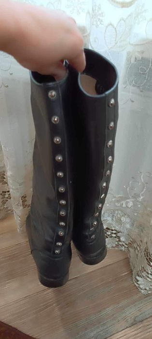 Шкіряні чоботи 40 розмір,27 см