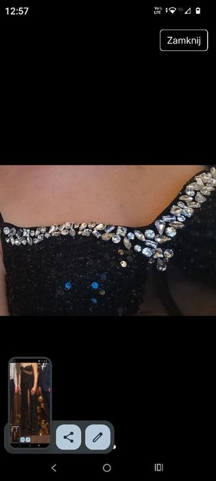 Piękna suknia wieczorowa