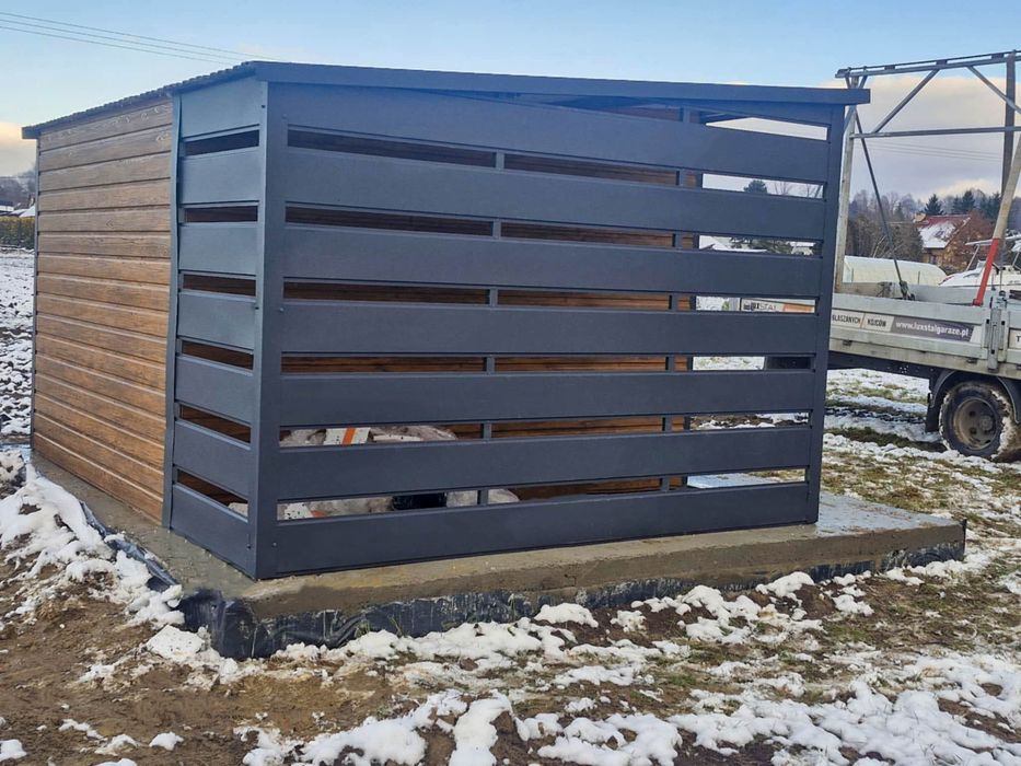 Schowek Domek Ogrodowy 2,5X3M Drewnopodobny Dach Spad W Tył Ts928