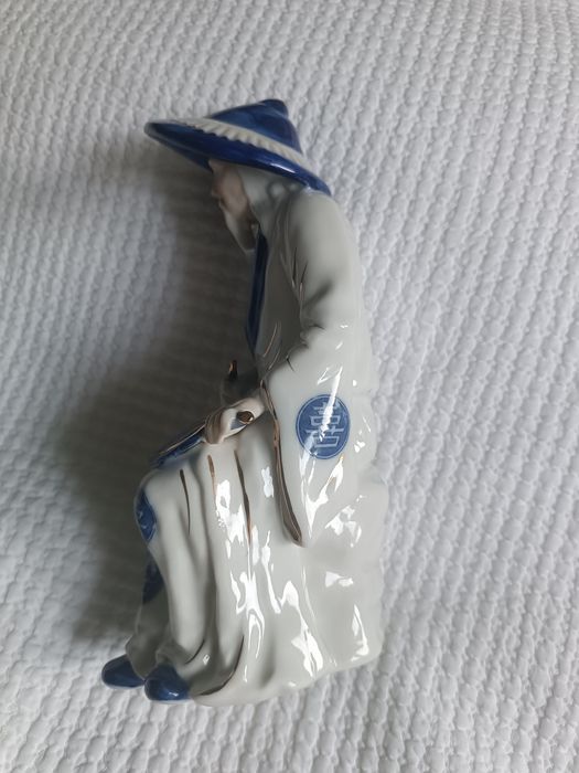 Estatua (23cm) em porcelana japonesa de Eiho