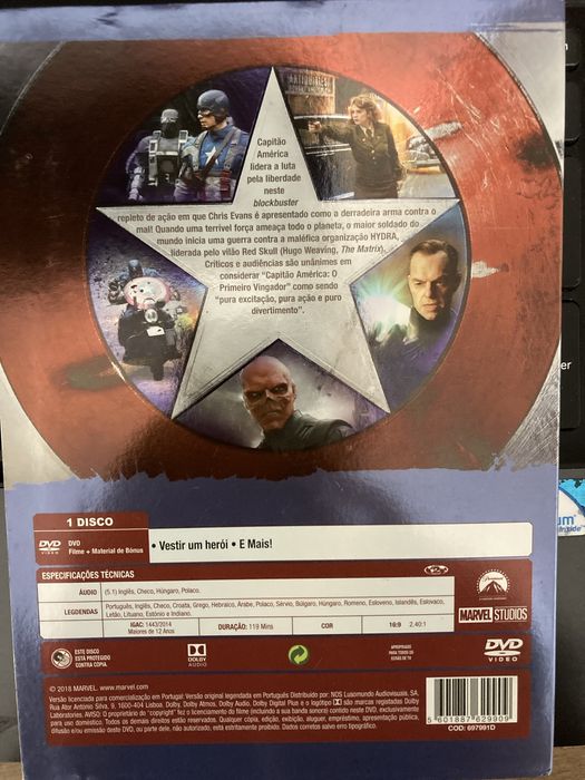 Capitão América: O Primeiro Vingador — DVD Original