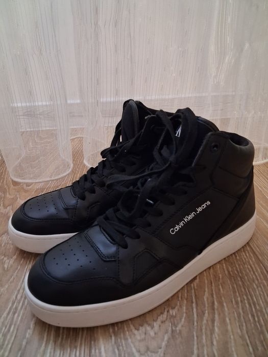 Шкіряні хайтопи Calvin Klein Jeans. Оригінал! Стан супер!