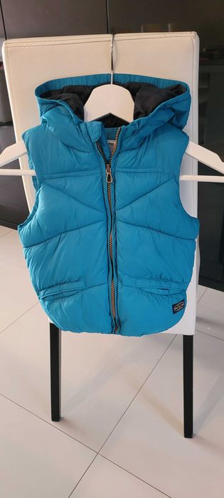 ZARA bezrękawnik ocieplany z kapturem, rozm. 98