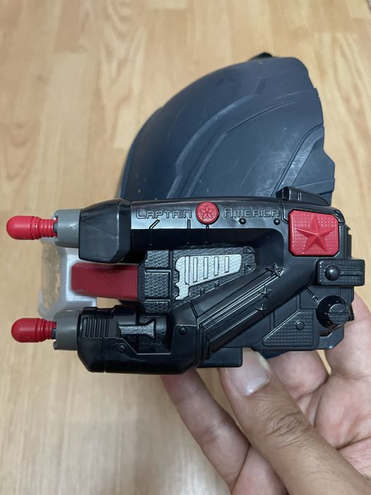 Conjunto Nerf Marvel Capitao America Mascara Escudo
