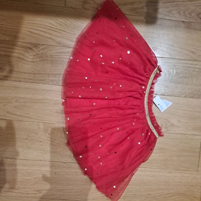 Spódnica świąteczna w gwiazdki, Spódnica tiulowa czerwona, 80, so cute