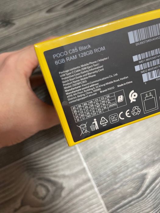 Продам Poco C85 6/128 GB NFC новий в заводскій плівці!!!