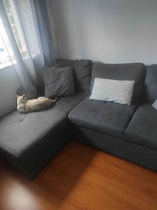 Sofá cama com chaise