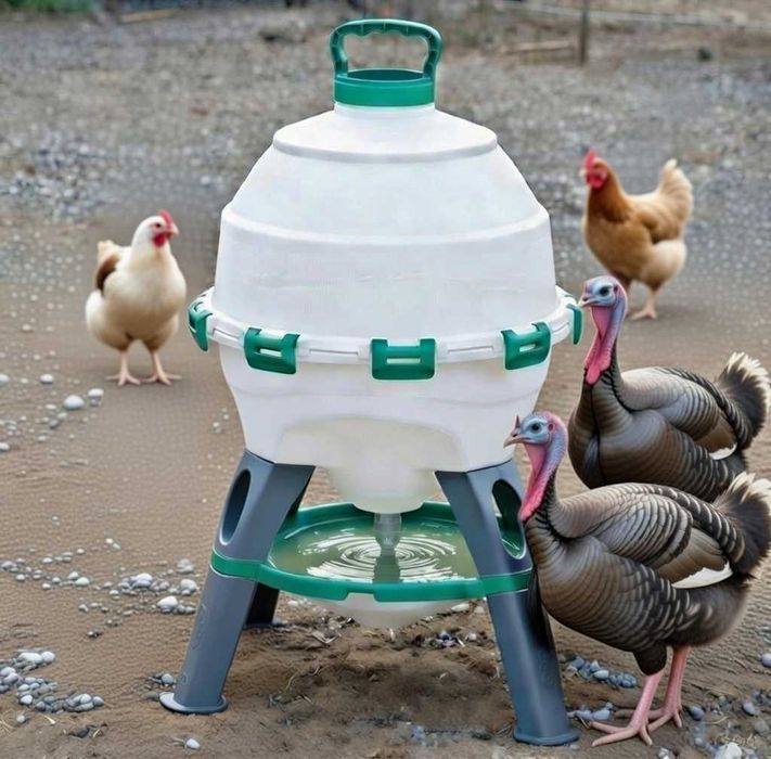 Poidło dla kur syfonowe na nóżkach zasobnik 25 l OPTIMUS