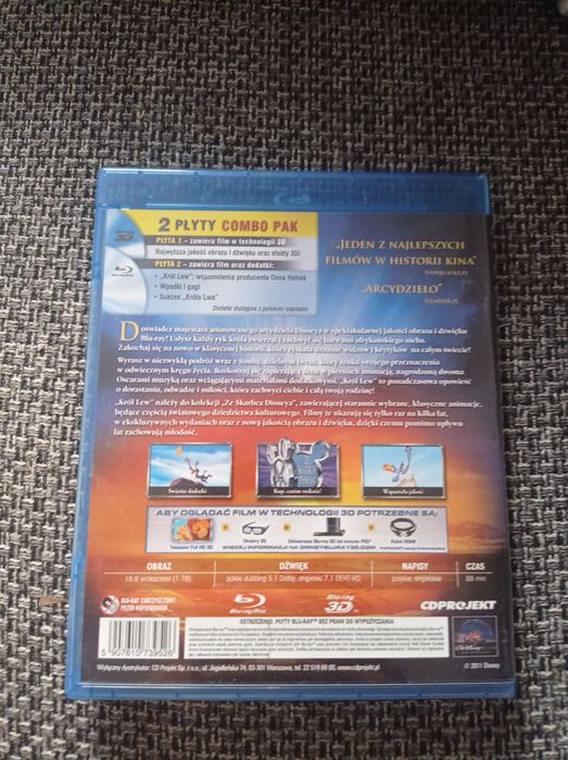 Król lew 3d blu-ray i blu-ray polski dubbing Diamentowa kolekcja