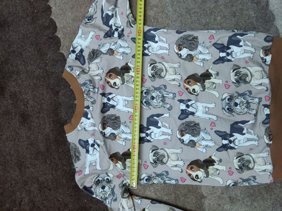 Bluza Dokebu w psy 146/152 bawełna