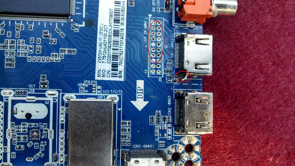 Main board: CV512-U42-11 Маін плата