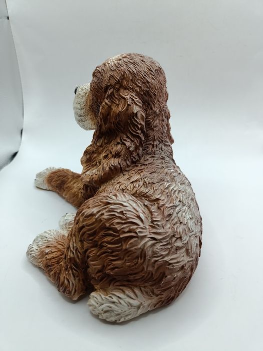 Figurka vintage do ogrodu Castagna Italy  pies  spaniel