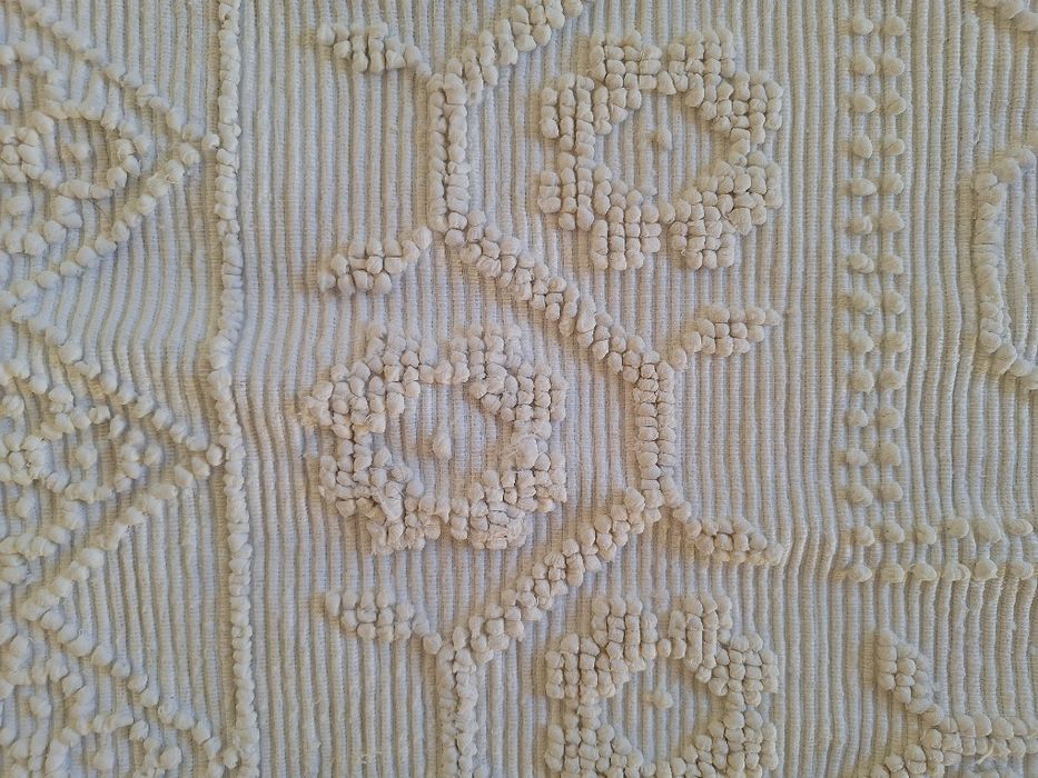 Tapete com padrão em relevo