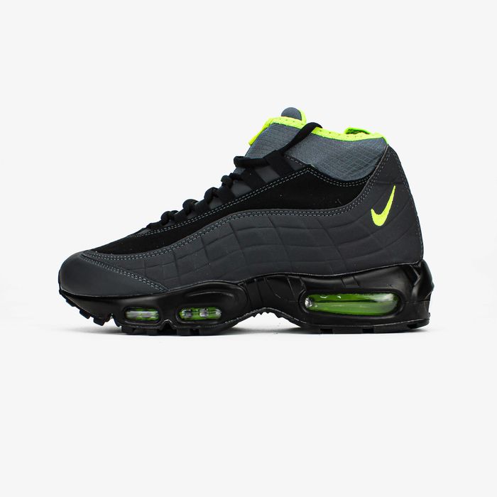Мужские зимние кроссовки Nike Air Max 95 Sneakerboot "Black Volt"