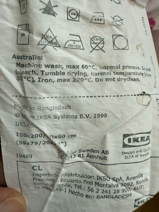 Conjunto capa de edredão e almofada IKEA442631389678161922