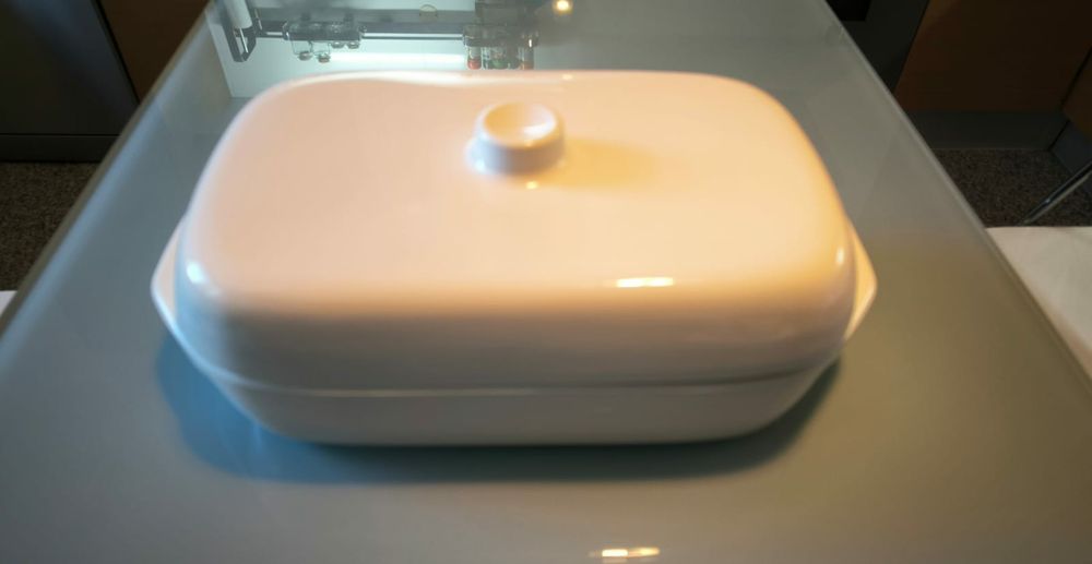 Tabuleiro em pirex com caixa térmica (novo)