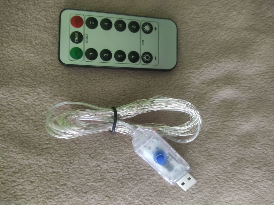 Solarne lampki nowe USB
