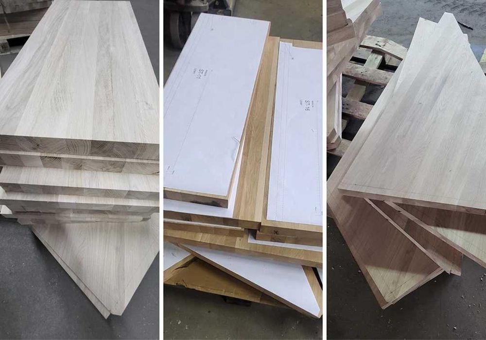 Schody na zamówienie - trep dębowy bukowy jesionowy - NA WYMIAR