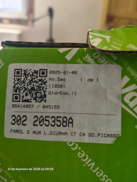 Farol DRL dianteiro direito Valeo original - Citroën C4 Picasso