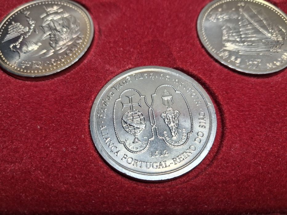 Moedas comemorativas escudos VII série descobrimentos