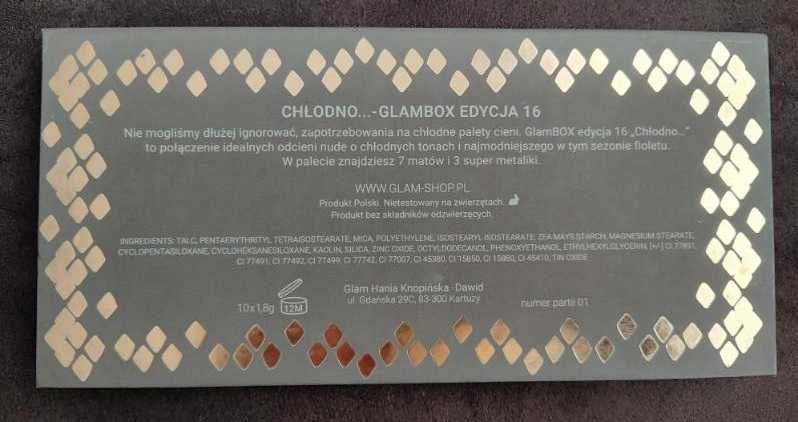 Paleta cieni Glam Shop Chłodno