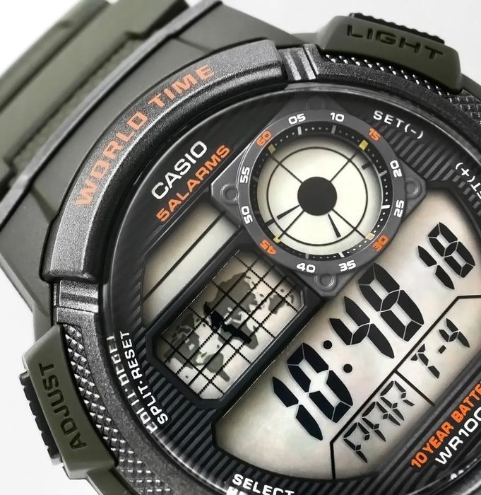 zegarek męski casio ae-1000w-3avdf + box