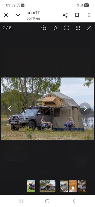 TENDA ARB com barras de tejadilho