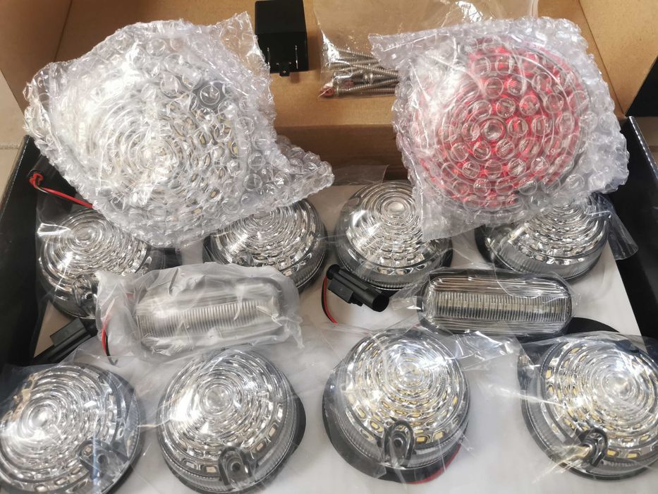 Kit completo farolins LED Defender piscas farois