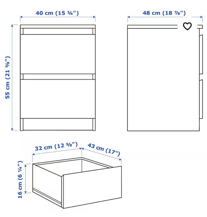 Cama + 2 mesas cabeceiras Ikea