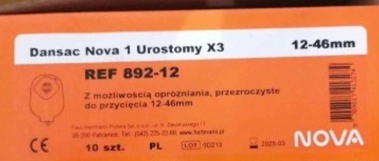 Dansac  stomijne worki Urostomia REF 892-12      120szt.