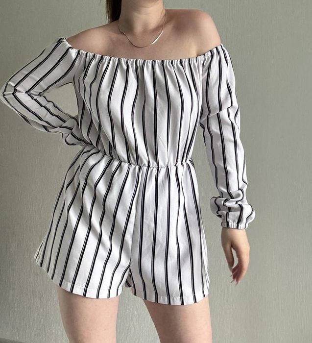 Комбінезон missguided у смужку із шортами плаття шорти H&M сукня