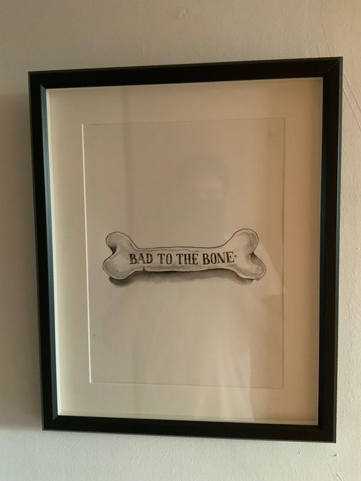 Quadro Original Miguel Januário - Mais Menos - who let the dogs out