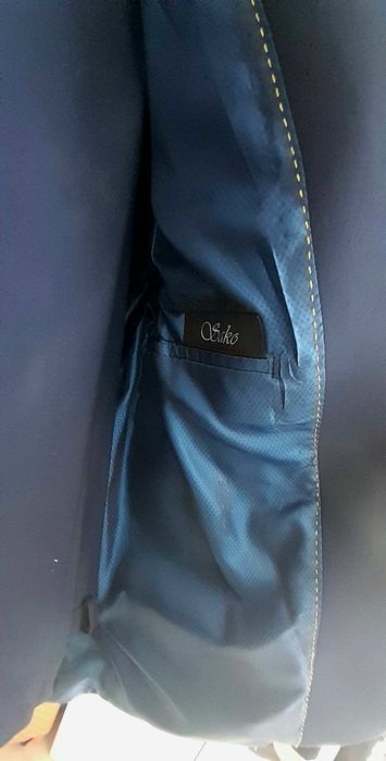 Garnitur granatowy jak nowy #Siko