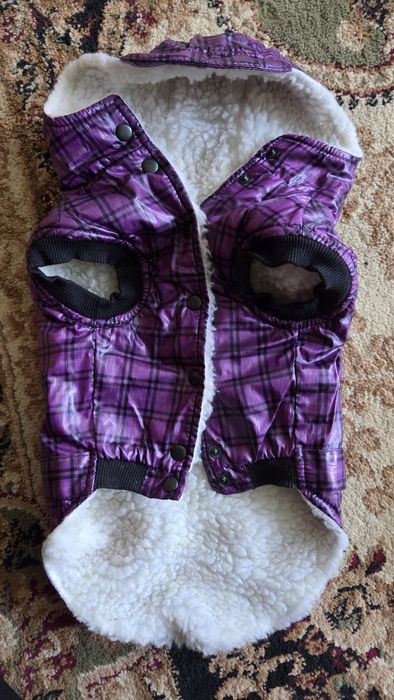 Водонепроникний,хутряний жилет для песика 5-6кг.Ширина регулюєтьсят