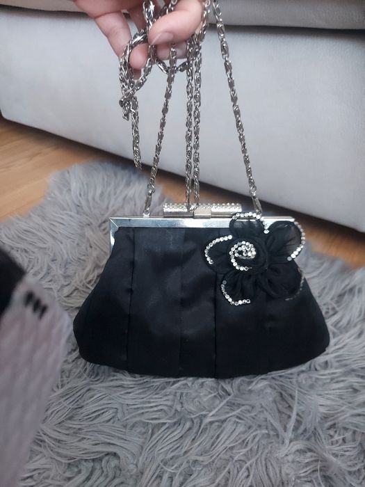 Torebka kopertówka czarna