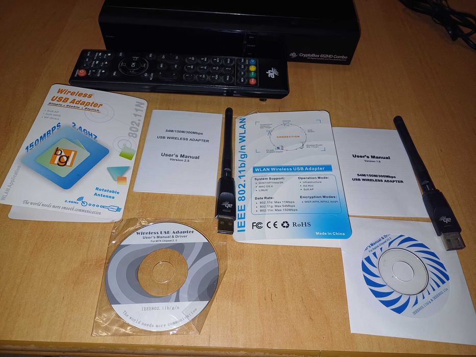 Dekoder odbiornik satelitarny CryptoBox 652HD Combo + WiFi/USB AB